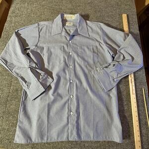 Clayton‎ Workclassic Long Sleeve Striped Shirt L Long